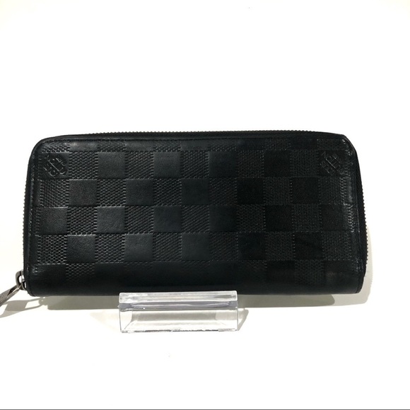 Authentic Louis Vuitton Damier Infini Vertical Leather Zippy Round Long Wallet - Picture 2 of 16